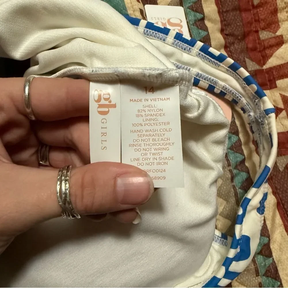 NWT GB girls one piece bathing suit size 14 girls - Picture 2 of 7